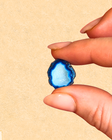 Blue geode stone