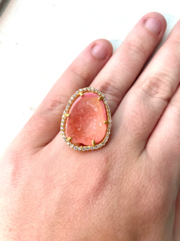 Bright pastel orange