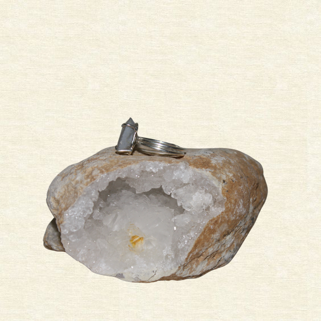 White grey geode - adjustable