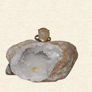 Beige/yellow geode - adjustable