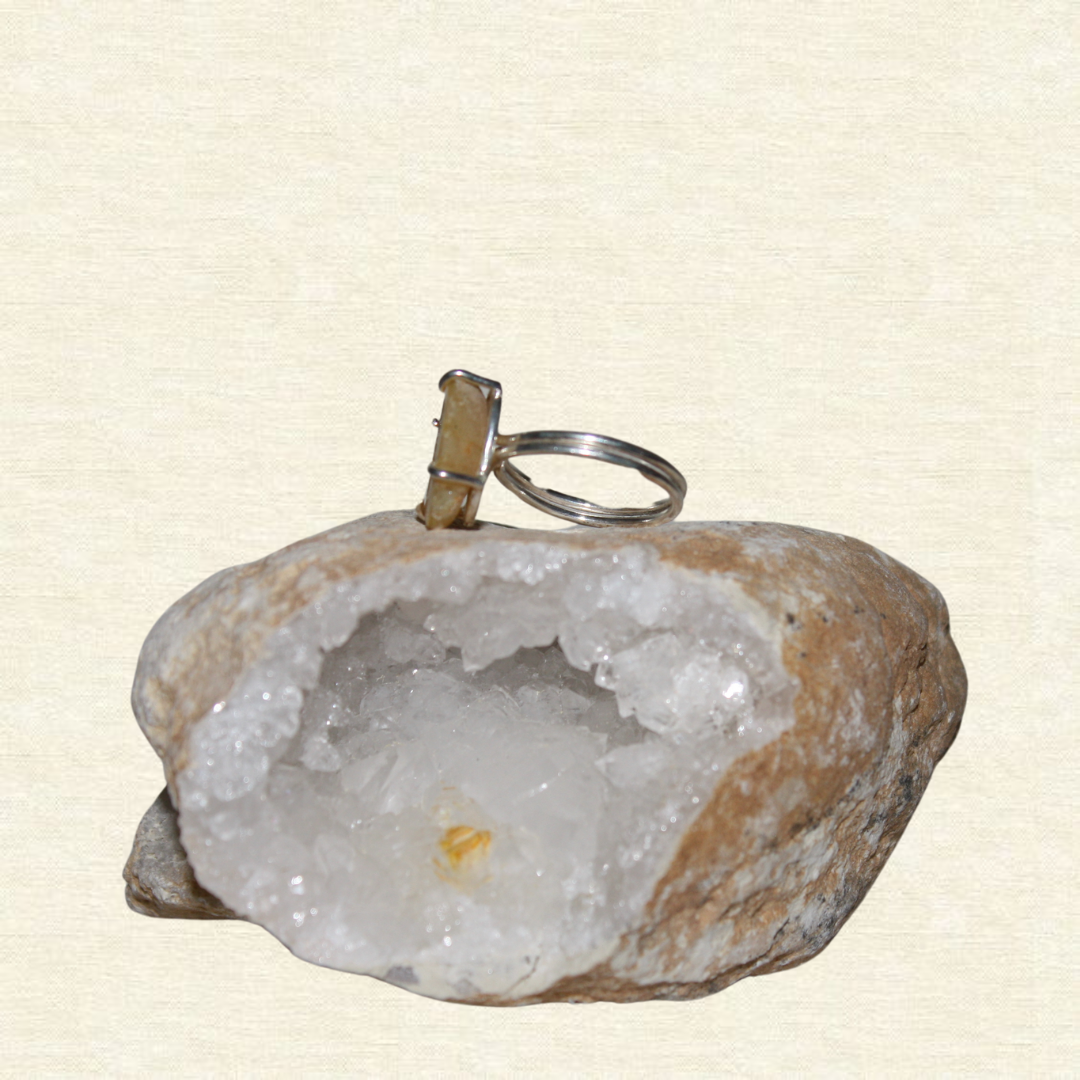 Beige/yellow geode - adjustable