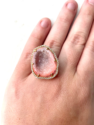 Soft pink orange