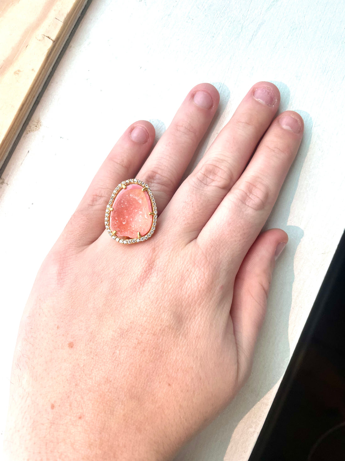 Bright pastel orange