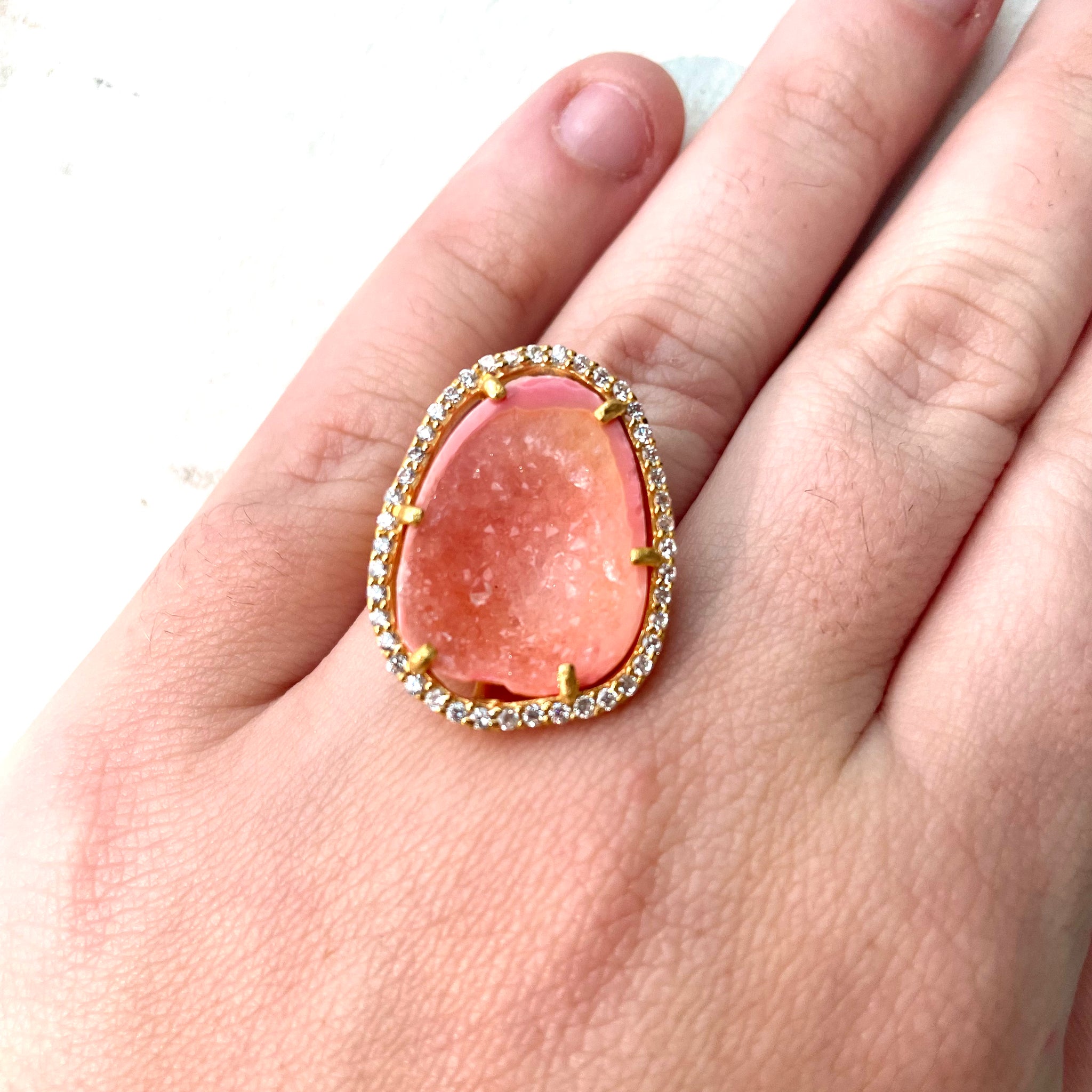 Bright pastel orange