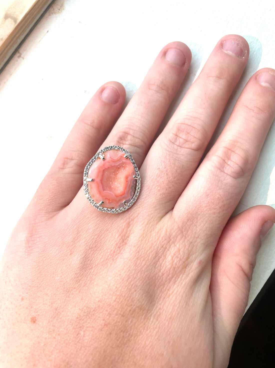 SILVER orange/pink