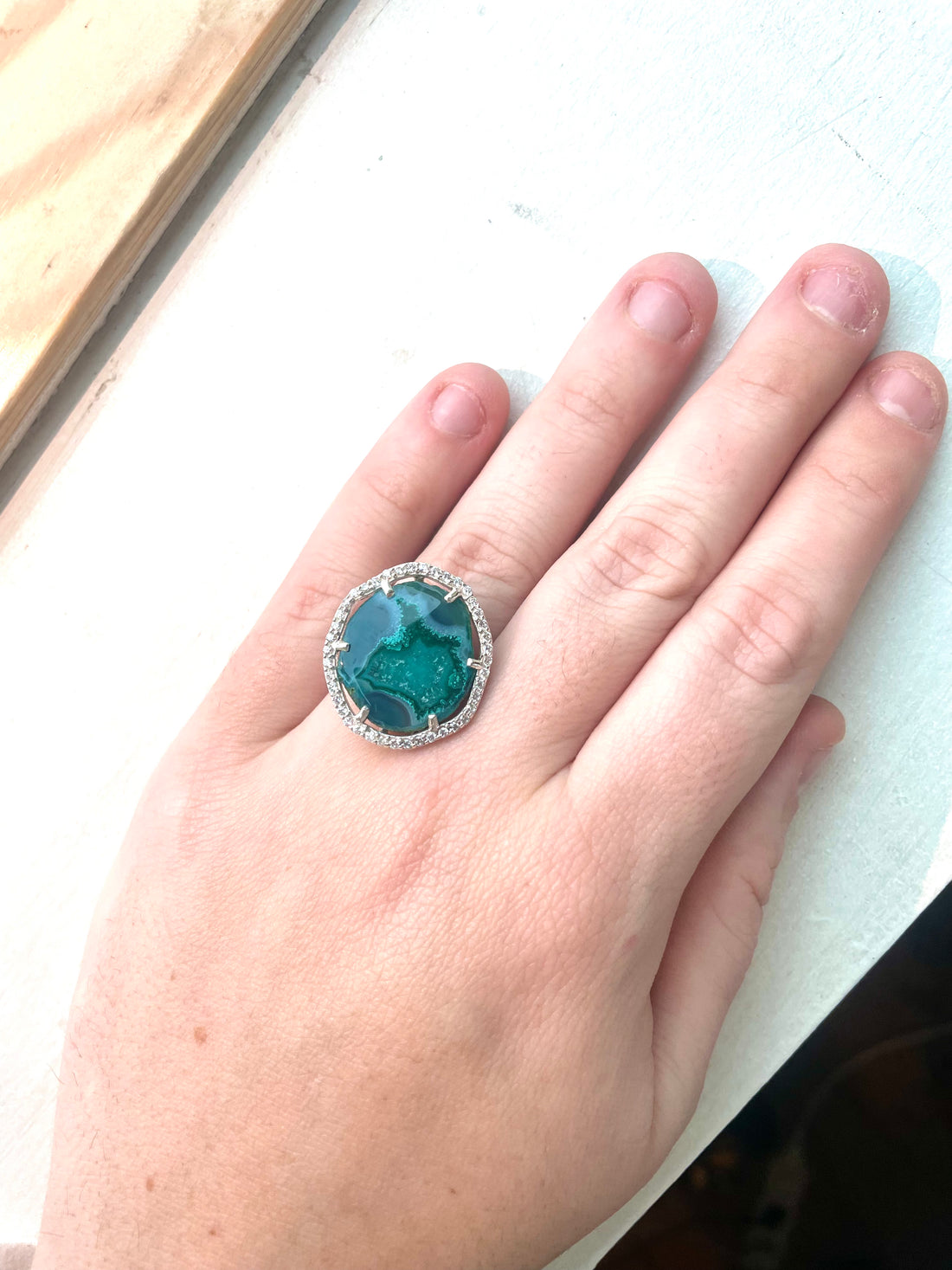 SILVER deep green