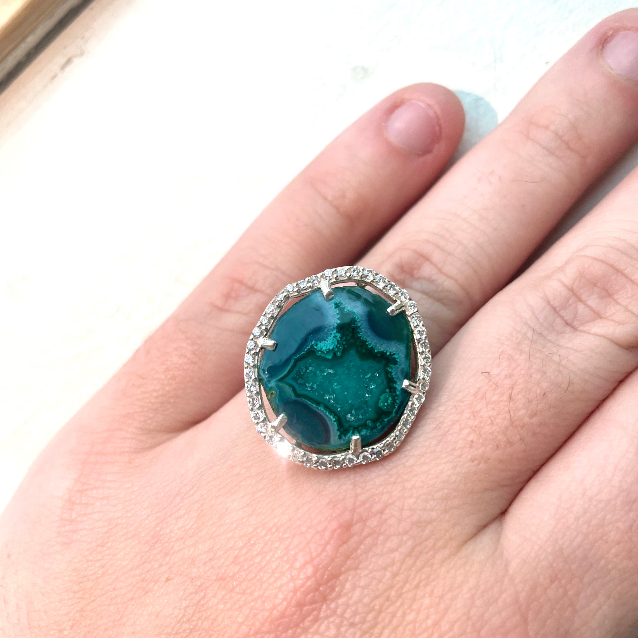 SILVER deep green