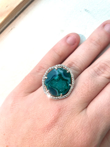 SILVER deep green