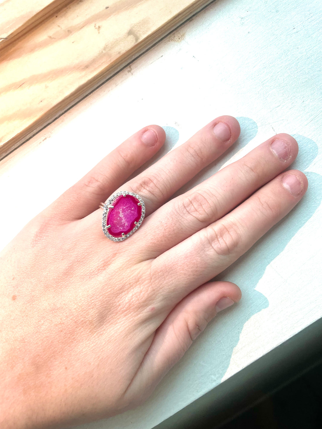 SILVER bright pink