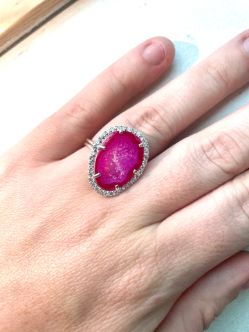 SILVER bright pink